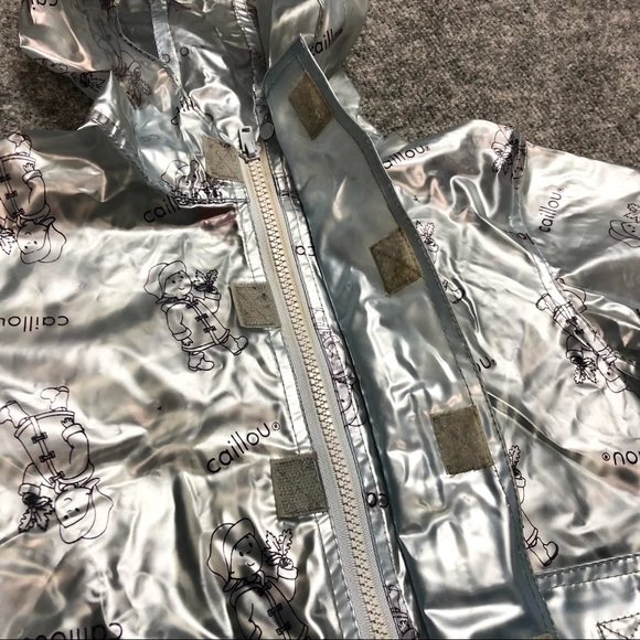 Caillou Clear Rain Coat Jacket Raincoat Size 2T - Picture 4 of 6